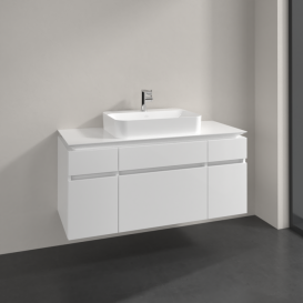 Тумба під раковину Villeroy & Boch Legato 120х55 см МДФ/ДСП білий глянсовий B75800DH