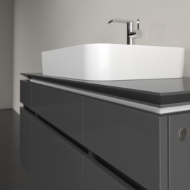 Тумба під раковину Villeroy & Boch Legato 120х55 см МДФ/ДСП глянсовий сірий B75800FP