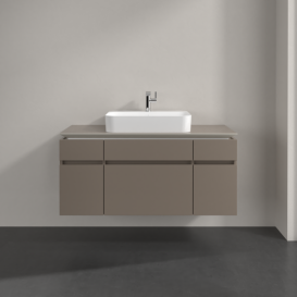 Тумба під раковину Villeroy & Boch Legato 120х55 см ДСП сірий трюфель B75800VG