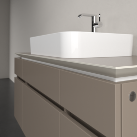 Тумба під раковину Villeroy & Boch Legato 120х55 см ДСП сірий трюфель B75800VG