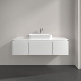 Тумба под раковину Villeroy & Boch Legato 140х38 см ДСП белый матовый B75900MS