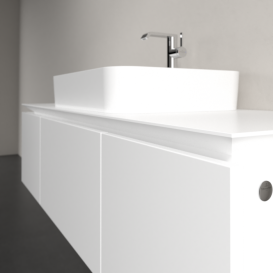 Тумба под раковину Villeroy & Boch Legato 140х38 см ДСП белый матовый B75900MS