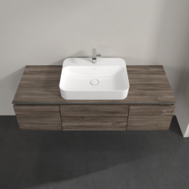 Тумба під раковину Villeroy & Boch Legato 140х38 см ДСП кам'яний дуб B75900RK