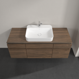 Тумба під раковину Villeroy & Boch Legato 140х55 см ДСП дуб аризона B76000VH