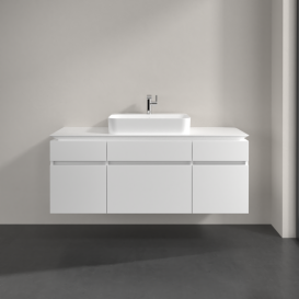 Тумба під раковину Villeroy & Boch Legato 140х55 см ДСП білий матовий B76000MS