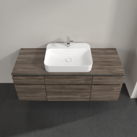 Тумба під раковину Villeroy & Boch Legato 140х55 см ДСП кам'яний дуб B76000RK