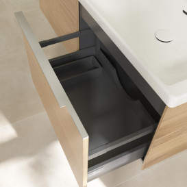 Тумба під раковину Villeroy & Boch Subway 3.0 127,2х42,9 см з підсвічуванням ДСП північний дуб C567L0VJ