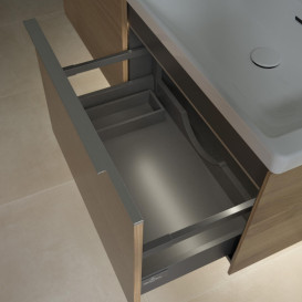 Тумба під раковину Villeroy & Boch Subway 3.0 127,2х42,9 см з підсвічуванням ДСП північний дуб C567L0VJ