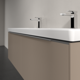 Тумба під раковину Villeroy & Boch Subway 3.0 127,2х42,9 см з підсвічуванням ДСП тауп C567L0VM