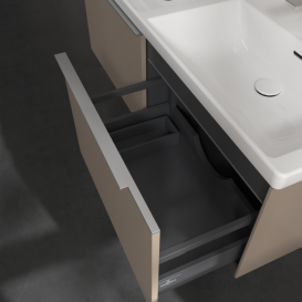 Тумба під раковину Villeroy & Boch Subway 3.0 127,2х42,9 см з підсвічуванням ДСП тауп C567L0VM