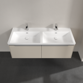 Тумба под раковину Villeroy & Boch Subway 3.0 127,2х42,9 см с подсветкой ДСП серый кашемир C567L0VN