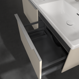 Тумба под раковину Villeroy & Boch Subway 3.0 127,2х42,9 см с подсветкой ДСП серый кашемир C567L0VN