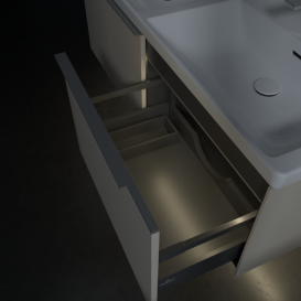 Тумба под раковину Villeroy & Boch Subway 3.0 127,2х42,9 см с подсветкой ДСП серый кашемир C567L0VN