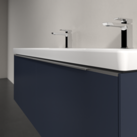 Тумба под раковину Villeroy & Boch Subway 3.0 127,2х42,9 см с подсветкой ДСП морской синий C567L0VQ