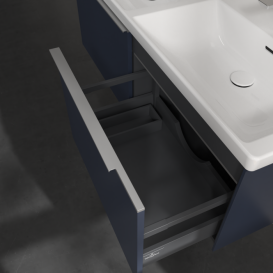 Тумба под раковину Villeroy & Boch Subway 3.0 127,2х42,9 см с подсветкой ДСП морской синий C567L0VQ