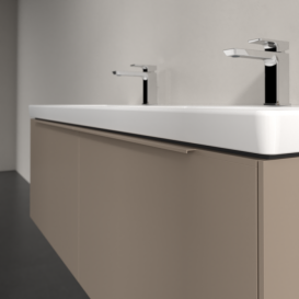 Тумба под раковину Villeroy & Boch Subway 3.0 127,2х42,9 см ДСП/алюминий тауп/монохром C567L2VM