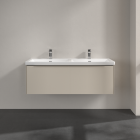 Тумба под раковину Villeroy & Boch Subway 3.0 127,2х42,9 см ДСП/алюминий серый кашемир/монохром C567L2VN