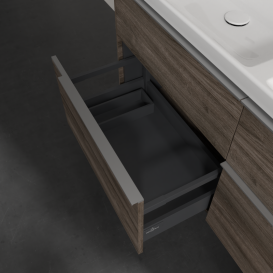 Тумба под раковину Villeroy & Boch Subway 3.0 127,2х57,6 см ДСП/алюминий дуб каменный C568L0RK