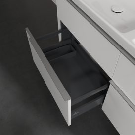 Тумба під раковину Villeroy & Boch Subway 3.0 127,2х57,6 см ДСП/алюміній діамантовий білий C568L0VE