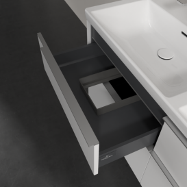 Тумба под раковину Villeroy & Boch Subway 3.0 127,2х57,6 см ДСП/алюминий чистый белый C568L0VF