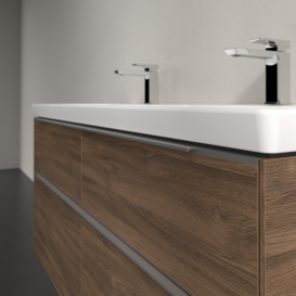 Тумба под раковину Villeroy & Boch Subway 3.0 127,2х57,6 см ДСП/алюминий дуб аризона C568L0VH