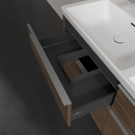 Тумба под раковину Villeroy & Boch Subway 3.0 127,2х57,6 см ДСП/алюминий дуб аризона C568L0VH