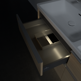 Тумба под раковину Villeroy & Boch Subway 3.0 127,2х57,6 см ДСП/алюминий дуб северный C568L0VJ