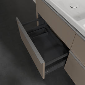 Тумба под раковину Villeroy & Boch Subway 3.0 127,2х57,6 см ДСП/алюминий тауп C568L0VM