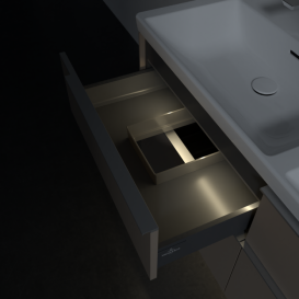 Тумба под раковину Villeroy & Boch Subway 3.0 127,2х57,6 см ДСП/алюминий тауп C568L0VM