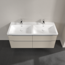 Тумба под раковину Villeroy & Boch Subway 3.0 127,2х57,6 см ДСП/алюминий серый кашемир C568L0VN