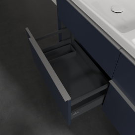 Тумба под раковину Villeroy & Boch Subway 3.0 127,2х57,6 см ДСП/алюминий морской синий C568L0VQ