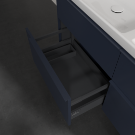 Тумба під раковину Villeroy & Boch Subway 3.0 127,2х57,6 см ДСП/алюміній морський синій/монохром C568L2VQ