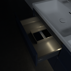 Тумба під раковину Villeroy & Boch Subway 3.0 127,2х57,6 см ДСП/алюміній морський синій/монохром C568L2VQ