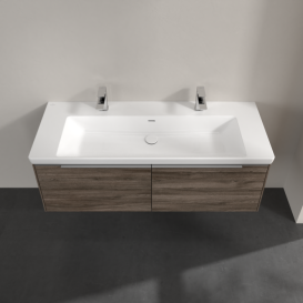 Тумба под раковину Villeroy & Boch Subway 3.0 127,2х42,9 см ДСП/алюминий дуб каменный C601L0RK