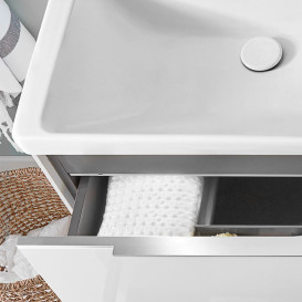 Тумба под раковину Villeroy & Boch Subway 3.0 127,2х42,9 см ДСП/алюминий чистый белый C601L0VF