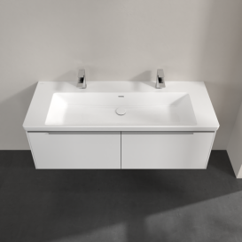 Тумба под раковину Villeroy & Boch Subway 3.0 127,2х42,9 см ДСП/алюминий чистый белый C601L0VF