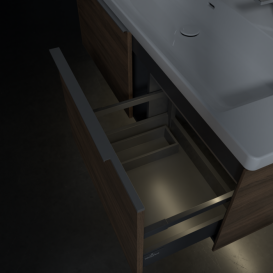 Тумба під раковину Villeroy & Boch Subway 3.0 127,2x42,9 см ДСП/алюміній дуб аризона C601L0VH