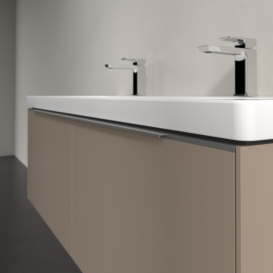 Тумба под раковину Villeroy & Boch Subway 3.0 127,2х42,9 см ДСП/алюминий тауп C601L0VM