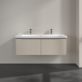 Тумба под раковину Villeroy & Boch Subway 3.0 127,2х42,9 см ДСП/алюминий серый кашемир C601L0VN