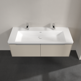 Тумба под раковину Villeroy & Boch Subway 3.0 127,2х42,9 см ДСП/алюминий серый кашемир C601L0VN