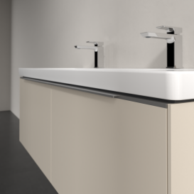 Тумба под раковину Villeroy & Boch Subway 3.0 127,2х42,9 см ДСП/алюминий серый кашемир C601L0VN