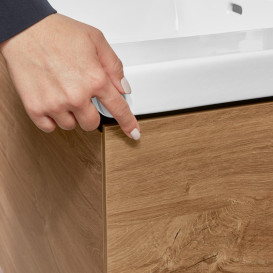 Тумба под раковину Villeroy & Boch Subway 3.0 127,2х57,6 см ДСП/алюминий дуб канзас C602L0RH