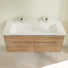 Тумба под раковину Villeroy & Boch Subway 3.0 127,2х57,6 см ДСП/алюминий дуб канзас C602L0RH