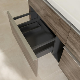 Тумба под раковину Villeroy & Boch Subway 3.0 127,2х57,6 см ДСП/алюминий дуб каменный C602L0RK