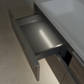 Тумба под раковину Villeroy & Boch Subway 3.0 127,2х57,6 см ДСП/алюминий дуб каменный C602L0RK