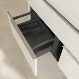 Тумба под раковину Villeroy & Boch Subway 3.0 127,2х57,6 см ДСП/алюминий чистый белый C602L0VF