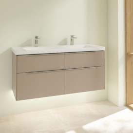 Тумба под раковину Villeroy & Boch Subway 3.0 127,2х57,6 см ДСП/алюминий тауп C602L0VM