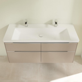 Тумба под раковину Villeroy & Boch Subway 3.0 127,2х57,6 см ДСП/алюминий тауп C602L0VM