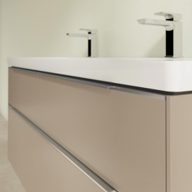 Тумба под раковину Villeroy & Boch Subway 3.0 127,2х57,6 см ДСП/алюминий тауп C602L0VM