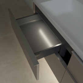 Тумба под раковину Villeroy & Boch Subway 3.0 127,2х57,6 см ДСП/алюминий тауп C602L0VM